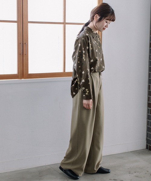 POU DOU DOU（プードゥドゥ）の「タックワイドパンツ（その他パンツ・レディース・ライトブルー/モカ/ライトベージュ・3）」の6枚目の写真