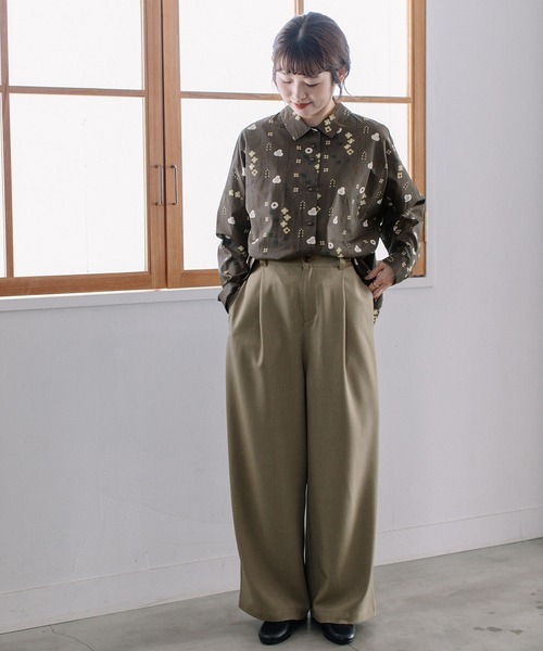 POU DOU DOU（プードゥドゥ）の「タックワイドパンツ（その他パンツ・レディース・ライトブルー/モカ/ライトベージュ・3）」の21枚目の写真