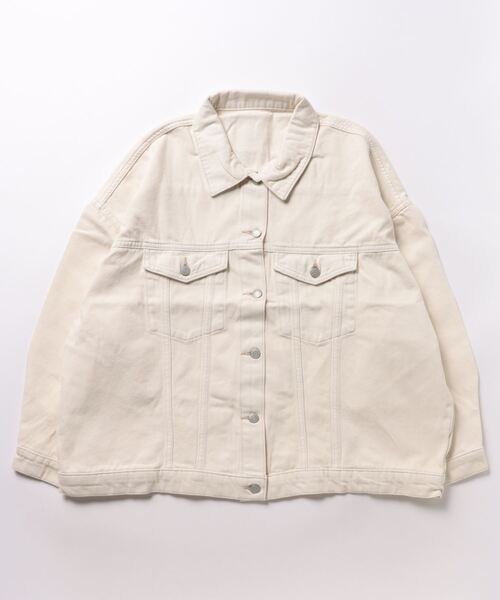 EGOIST（エゴイスト）の「オーバーサイズツイルジャケット（その他アウター・レディース・アイボリー・FREE）」の13枚目の写真