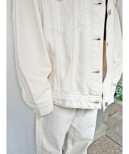 EGOIST（エゴイスト）の「オーバーサイズツイルジャケット（その他アウター・レディース・アイボリー・FREE）」の7枚目の写真