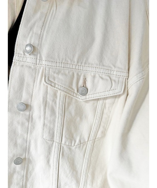 EGOIST（エゴイスト）の「オーバーサイズツイルジャケット（その他アウター・レディース・アイボリー・FREE）」の9枚目の写真