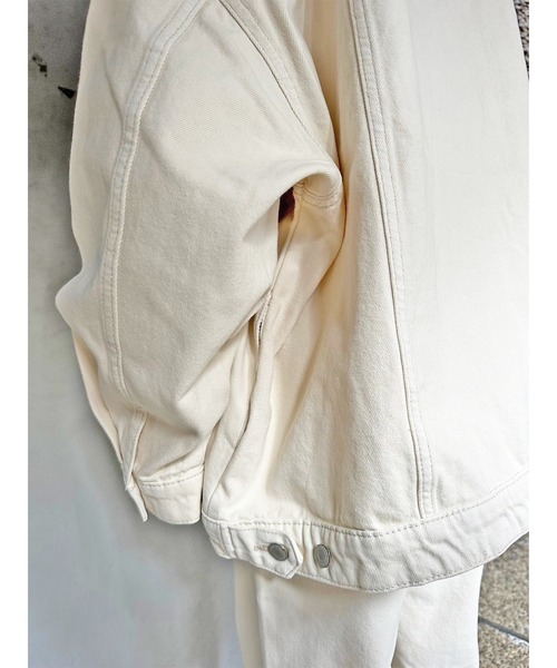 EGOIST（エゴイスト）の「オーバーサイズツイルジャケット（その他アウター・レディース・アイボリー・FREE）」の8枚目の写真