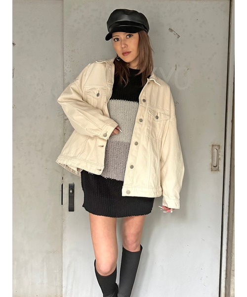 EGOIST（エゴイスト）の「オーバーサイズツイルジャケット（その他アウター・レディース・アイボリー・FREE）」の12枚目の写真