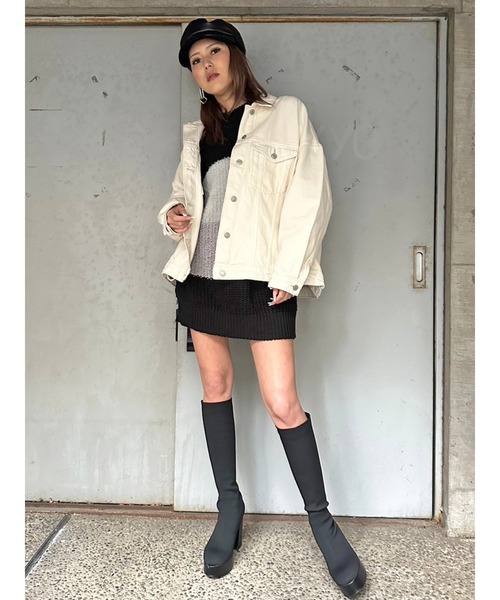 EGOIST（エゴイスト）の「オーバーサイズツイルジャケット（その他アウター・レディース・アイボリー・FREE）」の16枚目の写真
