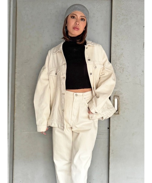 EGOIST（エゴイスト）の「オーバーサイズツイルジャケット（その他アウター・レディース・アイボリー・FREE）」の14枚目の写真