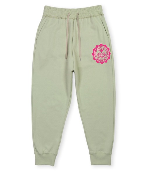 Vivienne Westwood MAN(ヴィヴィアンウエストウッドマン)の「"UNIVERSITY OF PEACE" トラックパンツ【149037 3305】(スウェットパンツ・メンズ・グリーン/ブラック・46/44)」の2枚目の写真