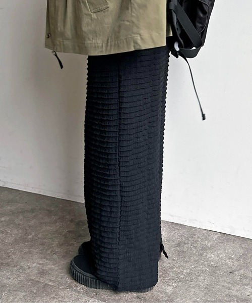 CPCM（シーピーシーエム）の「ジャガードメローナロースカート（スカート・レディース・ブラック/オフホワイト/イエロー/黄緑系・F）」の19枚目の写真