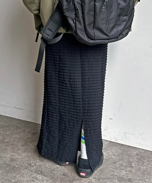 CPCM（シーピーシーエム）の「ジャガードメローナロースカート（スカート・レディース・ブラック/オフホワイト/イエロー/黄緑系・F）」の17枚目の写真