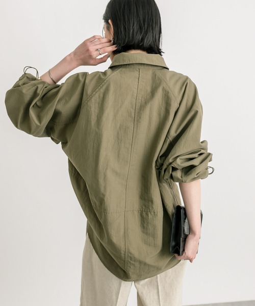RIVE DROITE（リヴドロワ）の「セットアップ可能/コクーンワークシャツ（シャツ/ブラウス・レディース・ベージュ/カーキ・FREE）」の22枚目の写真