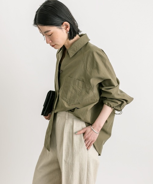 RIVE DROITE（リヴドロワ）の「セットアップ可能/コクーンワークシャツ（シャツ/ブラウス・レディース・ベージュ/カーキ・FREE）」の21枚目の写真