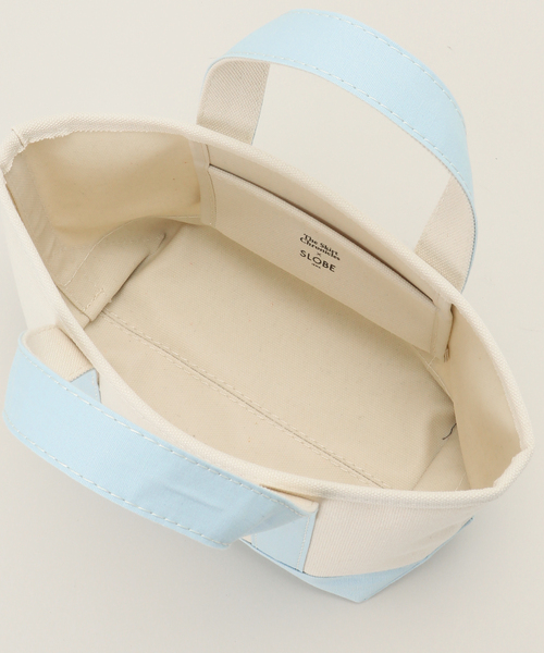 SLOBE別注 2way embroideryミニ The Skirt Chronicles】SLOBE別注 キャンバスミニトートバッグ