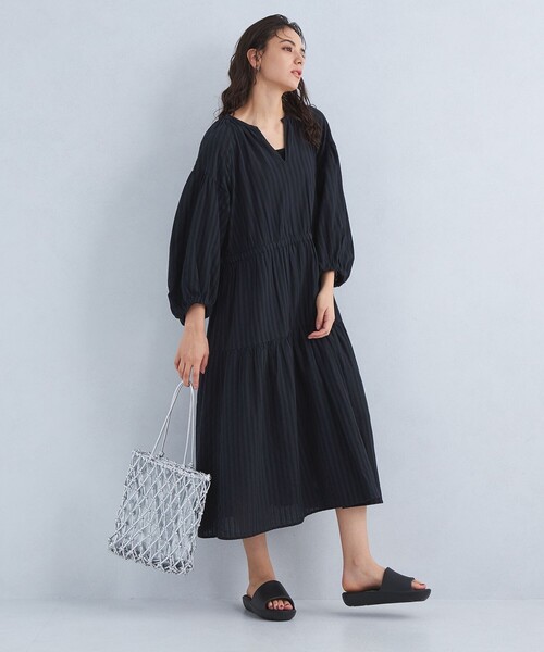 green label relaxing（グリーンレーベルリラクシング）の「2WAYメッシュ シャイニー トートバッグ（トートバッグ・レディース・シルバー/オフホワイト/ブラック・FREE）」の8枚目の写真