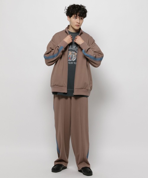 niko and...(ニコアンド)の「ジャージトラックジャケット(ジャージ・メンズ・ブラック/ネイビー/モカ・MEDIUM/LARGE)」の4枚目の写真