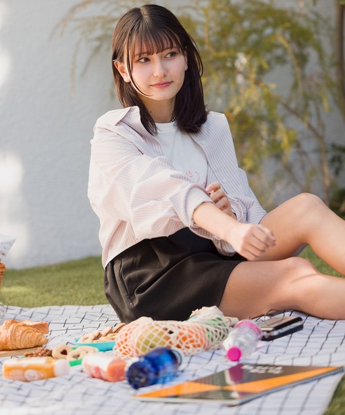 GLOBAL WORK(グローバルワーク)の「クロップドシャツセット/AND YUA ANY/100676(シャツ/ブラウス・キッズ・ブルー系その他/ブルー/ピンク系その他・FREE)」の10枚目の写真