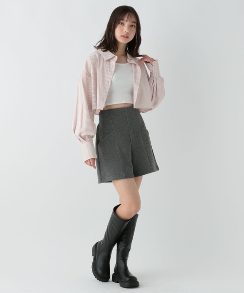 GLOBAL WORK(グローバルワーク)の「クロップドシャツセット/AND YUA ANY/100676(シャツ/ブラウス・キッズ・ブルー系その他/ブルー/ピンク系その他・FREE)」の15枚目の写真