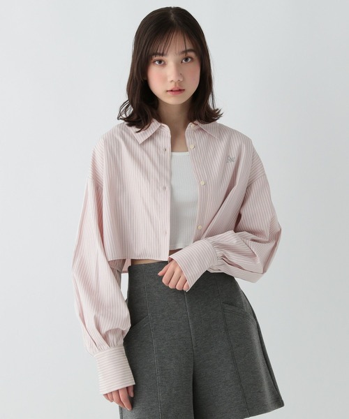 GLOBAL WORK(グローバルワーク)の「クロップドシャツセット/AND YUA ANY/100676(シャツ/ブラウス・キッズ・ブルー系その他/ブルー/ピンク系その他・FREE)」の17枚目の写真