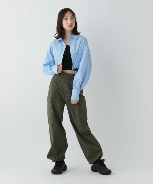 GLOBAL WORK(グローバルワーク)の「クロップドシャツセット/AND YUA ANY/100676(シャツ/ブラウス・キッズ・ブルー系その他/ブルー/ピンク系その他・FREE)」の20枚目の写真