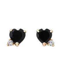 ANEMONE | 天然石ハートピアス[K10](ピアス（両耳用）)
