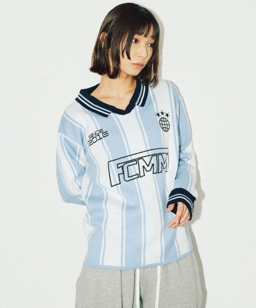FCMM(エフシーエムエム)の「【日本限定アイテム】FCMM KNIT GAME SHIRT/ニットゲームシャツ(ニット/セーター・レディース・ブラック/ライトブルー/ピンク・LARGE/MEDIUM)」の12枚目の写真