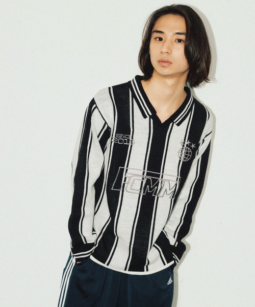 FCMM(エフシーエムエム)の「【日本限定アイテム】FCMM KNIT GAME SHIRT/ニットゲームシャツ(ニット/セーター・レディース・ブラック/ライトブルー/ピンク・LARGE/MEDIUM)」の7枚目の写真