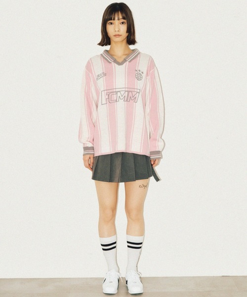 FCMM(エフシーエムエム)の「【日本限定アイテム】FCMM KNIT GAME SHIRT/ニットゲームシャツ(ニット/セーター・レディース・ブラック/ライトブルー/ピンク・LARGE/MEDIUM)」の20枚目の写真