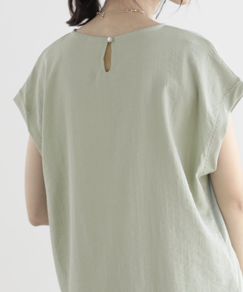 SUNFLOWER EIGHT（サンフラワーエイト）の「冷感トップス/セットアップ対応（Tシャツ/カットソー・レディース・アイボリー/ミント/ブラック/ネイビー/ベージュ・LL/M/L）」の19枚目の写真
