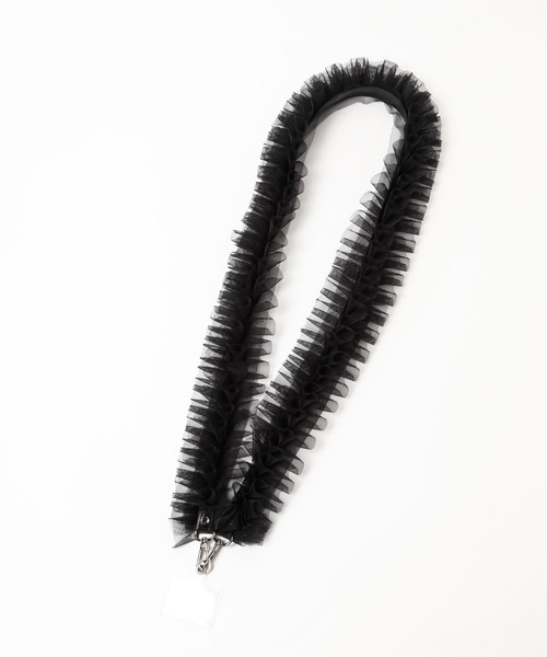 Heather（ヘザー）の「チュールスマホショルダー　113138（スマホグッズ・レディース・アイボリー/ブラック・ONE SIZE）」の3枚目の写真