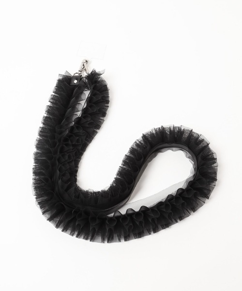 Heather（ヘザー）の「チュールスマホショルダー　113138（スマホグッズ・レディース・アイボリー/ブラック・ONE SIZE）」の13枚目の写真