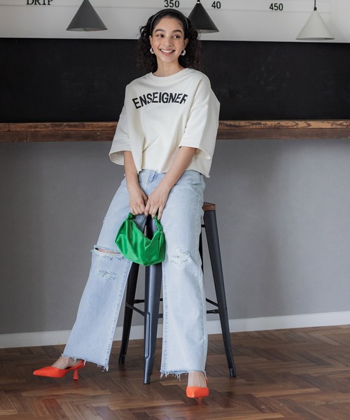 coca(coca)(コカ)の「サテンワンハンドル2wayバッグ(ハンドバッグ・レディース・ブラック/グリーン・ONE SIZE)」の7枚目の写真