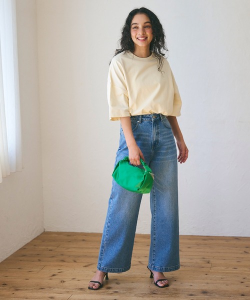 coca(coca)(コカ)の「サテンワンハンドル2wayバッグ(ハンドバッグ・レディース・ブラック/グリーン・ONE SIZE)」の10枚目の写真