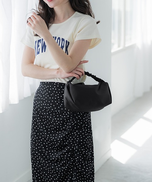 coca(coca)(コカ)の「サテンワンハンドル2wayバッグ(ハンドバッグ・レディース・ブラック/グリーン・ONE SIZE)」の16枚目の写真