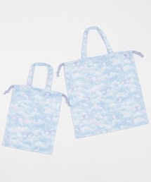 シャボン玉ユニコーン柄体操着・給食着入れ巾着セット