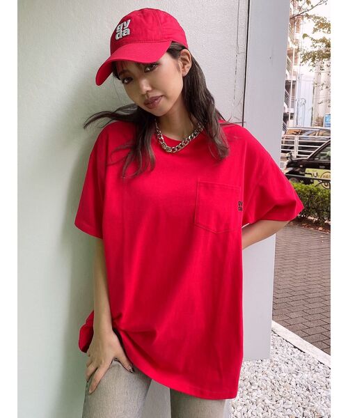 Disney（ディズニー）の「Mickey Mouse / ポケットBIGＴシャツ（Tシャツ/カットソー・レディース・オフホワイト/ベージュ/ブラック/レッド・FREE）」の10枚目の写真