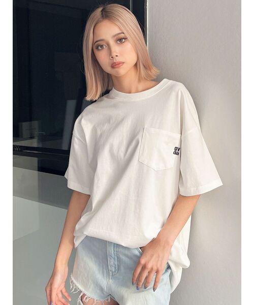 Disney（ディズニー）の「Mickey Mouse / ポケットBIGＴシャツ（Tシャツ/カットソー・レディース・オフホワイト/ベージュ/ブラック/レッド・FREE）」の11枚目の写真