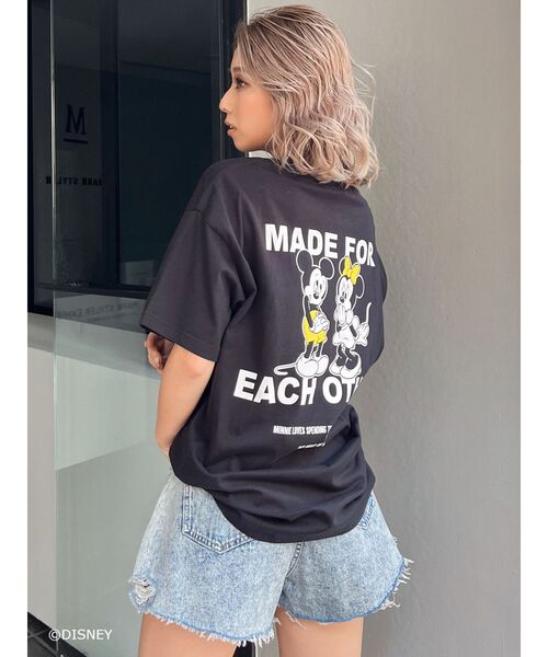 Disney（ディズニー）の「Mickey Mouse / ポケットBIGＴシャツ（Tシャツ/カットソー・レディース・オフホワイト/ベージュ/ブラック/レッド・FREE）」の18枚目の写真