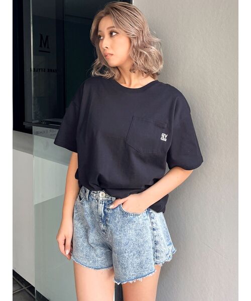 Disney（ディズニー）の「Mickey Mouse / ポケットBIGＴシャツ（Tシャツ/カットソー・レディース・オフホワイト/ベージュ/ブラック/レッド・FREE）」の20枚目の写真