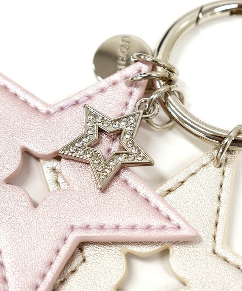 LAZY SUSAN（レイジースーザン）の「チャーム　トリプルスター（キーホルダー・レディース・ピンク/ライトグリーン/ブラック/ブルー/ホワイト/カーキ/ワイン・FREE）」の10枚目の写真