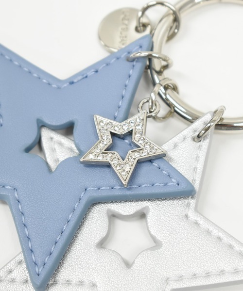 LAZY SUSAN（レイジースーザン）の「チャーム　トリプルスター（キーホルダー・レディース・ピンク/ライトグリーン/ブラック/ブルー/ホワイト/カーキ/ワイン・FREE）」の11枚目の写真