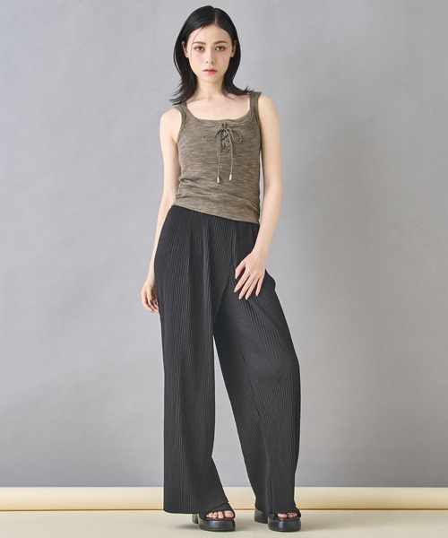 ANAP（アナップ）の「プリーツパンツ（その他パンツ・レディース・ブラック×ホワイト/ブルー/グレー/ブラック・FREE）」の16枚目の写真