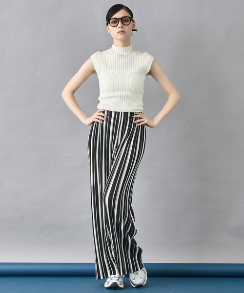 ANAP（アナップ）の「プリーツパンツ（その他パンツ・レディース・ブラック×ホワイト/ブルー/グレー/ブラック・FREE）」の5枚目の写真