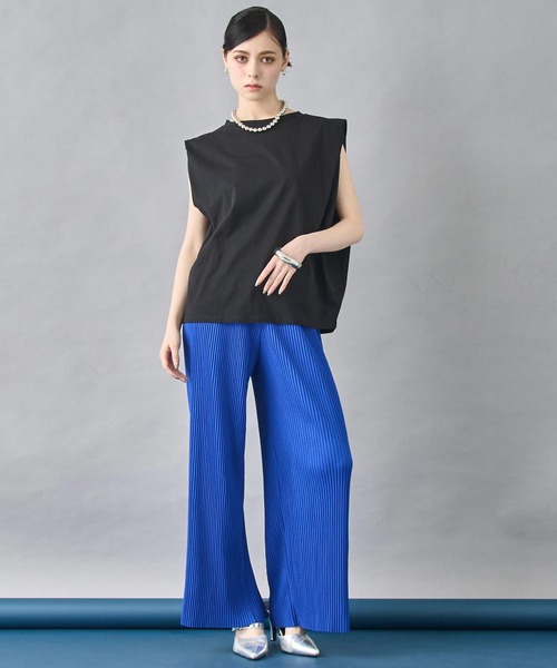 ANAP（アナップ）の「プリーツパンツ（その他パンツ・レディース・ブラック×ホワイト/ブルー/グレー/ブラック・FREE）」の6枚目の写真