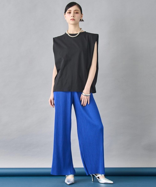 ANAP（アナップ）の「プリーツパンツ（その他パンツ・レディース・ブラック×ホワイト/ブルー/グレー/ブラック・FREE）」の7枚目の写真