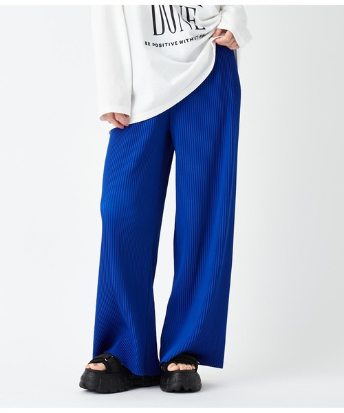 ANAP（アナップ）の「プリーツパンツ（その他パンツ・レディース・ブラック×ホワイト/ブルー/グレー/ブラック・FREE）」の11枚目の写真