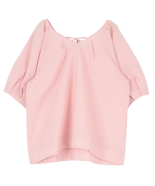 titivate(ティティベイト)の「Vネックパフスリーブトップス(Tシャツ/カットソー・レディース・オフホワイト/ピンク/ライトイエロー/ブラック・FREE)」の4枚目の写真