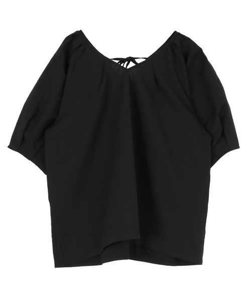 titivate(ティティベイト)の「Vネックパフスリーブトップス(Tシャツ/カットソー・レディース・オフホワイト/ピンク/ライトイエロー/ブラック・FREE)」の2枚目の写真