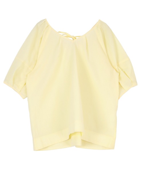 titivate(ティティベイト)の「Vネックパフスリーブトップス(Tシャツ/カットソー・レディース・オフホワイト/ピンク/ライトイエロー/ブラック・FREE)」の20枚目の写真