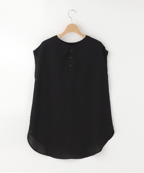 &Bridge(アンドブリッジ)の「qout ノースリロゴブラウス(シャツ/ブラウス・レディース・ホワイト系/ブラック・02)」の4枚目の写真