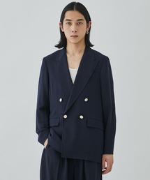 【RAINMAKER/レインメーカー】MELANGE TWILL DOUBLE BREASTEAD JACKET(METAL BUTTON)