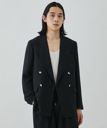 【RAINMAKER/レインメーカー】MELANGE TWILL DOUBLE BREASTEAD JACKET(METAL BUTTON)