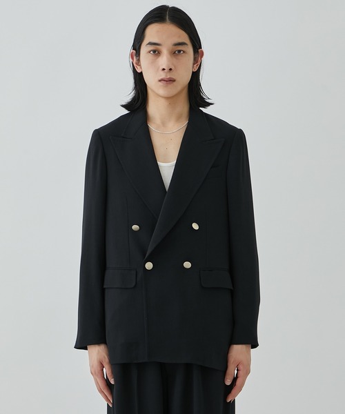 RAINMAKER/レインメーカー】MELANGE TWILL DOUBLE BREASTEAD